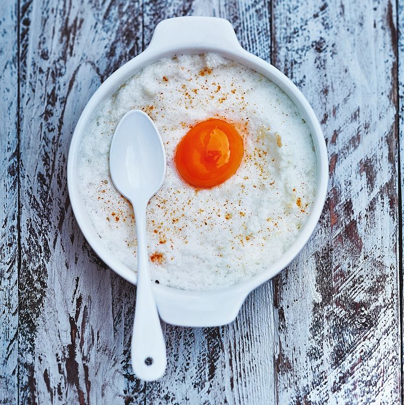Receta de nubes de huevo de Julie Andrieu 
