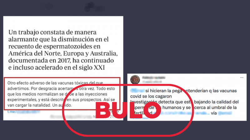 La vacuna anticovid no reduce la calidad del esperma, es falso