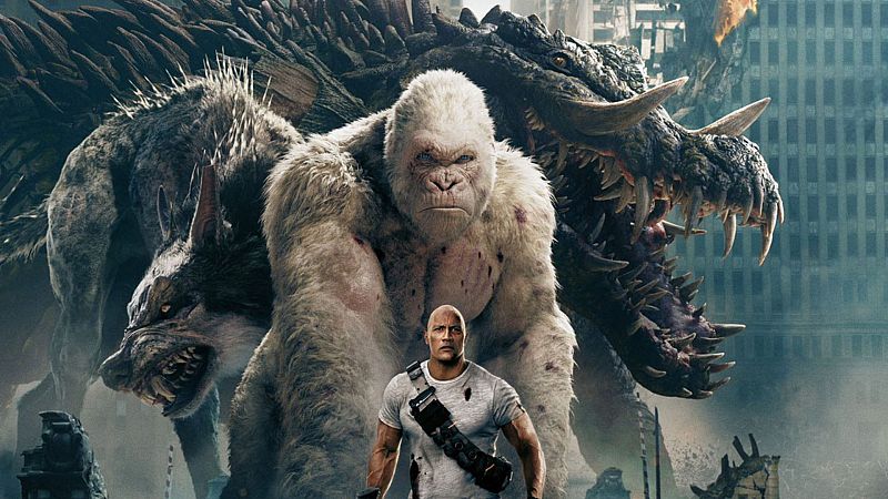 'Proyecto Rampage' está basado en un vidoejuego, ¿cuál? ¿A quién interpreta Dwayne Johnson?