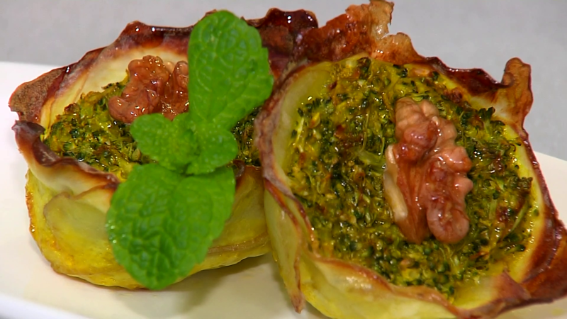 Receta de pastelillos de brócoli y nueces de Sergio Fernández