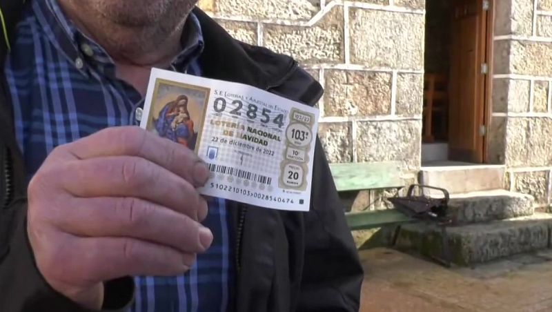 El anuncio de la Lotería de Navidad se hace realidad en una aldea ourensana