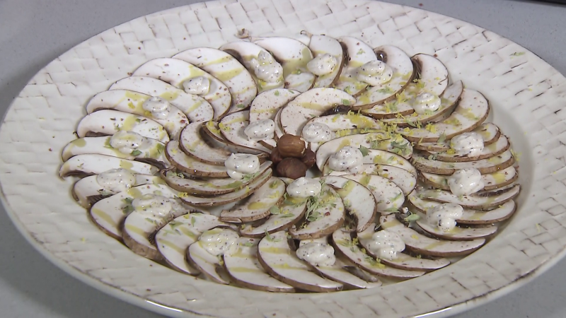 Recetas de Navidad | Carpaccio de champiñón portobello de Sergio Fernández