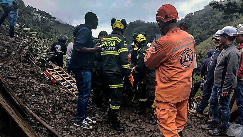Al menos 33 muertos en un deslizamiento de tierra en Colombia
