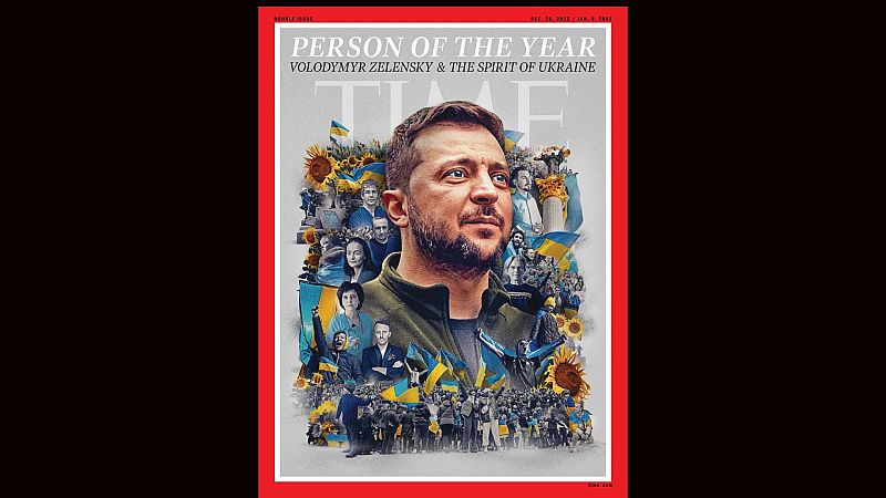 Zelenski y el "espíritu de Ucrania", persona del año 2022 para la revista 'Time'