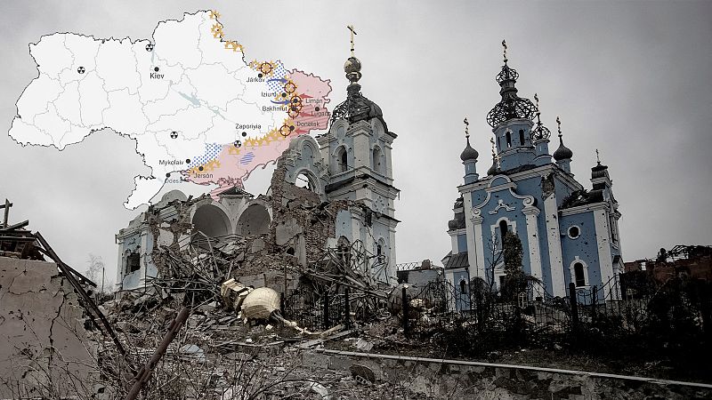 Los mapas de la 42ª semana de la guerra en Ucrania