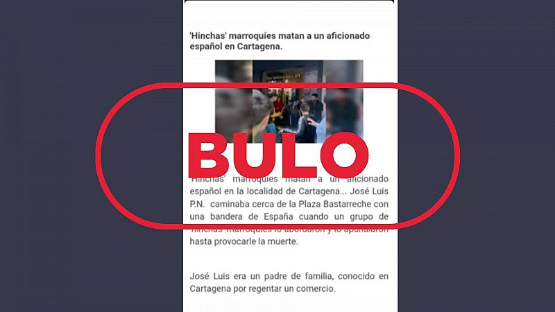 Es falso que hinchas marroquíes hayan matado a un aficionado español en Cartagena