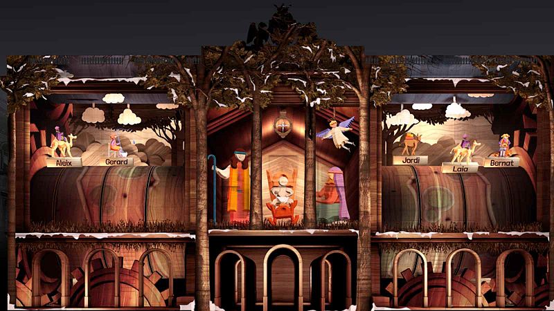 El pessebre de la plaça Sant Jaume serà virtual i interactiu