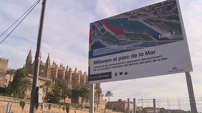 Les obres del parc de la Mar de Palma, per primera vegada en 35 anys
