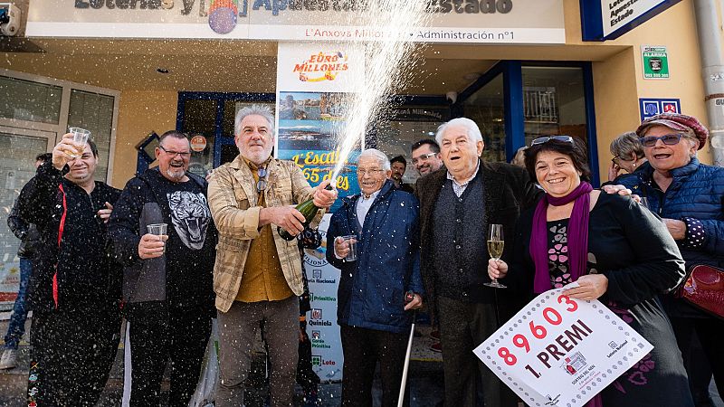 El 89.603, primer premio de la Lotería del Niño, cae íntegro en L'Escala, Girona