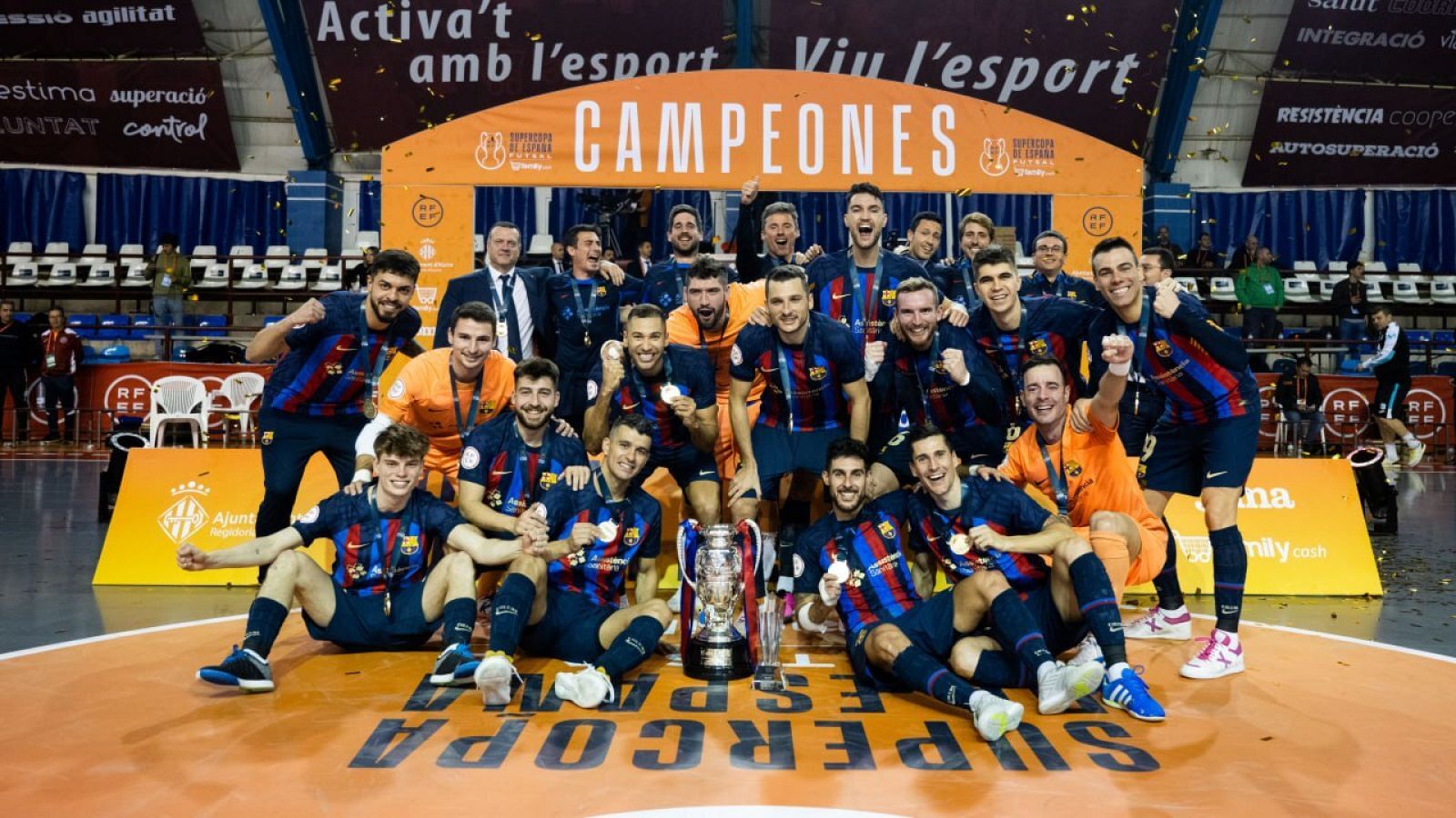 Inter Movistar-Barça, en vivo: El Barça conquista su cuarta Supercopa de España de fútbol sala