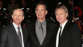 Ron Howard, Tom Hanks y Dan Brown