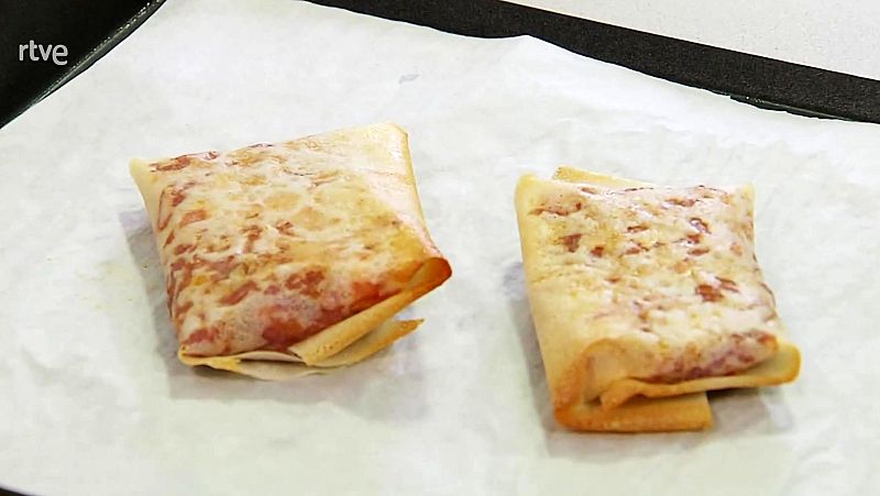 Receta de paquetitos de lombarda crujientes