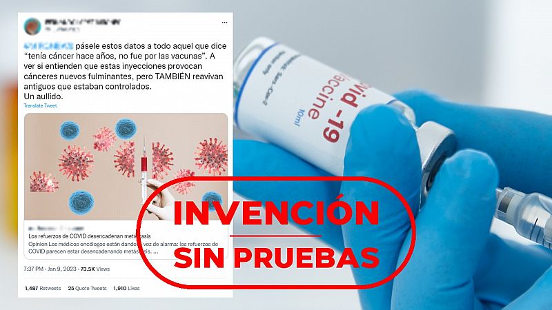 La vacuna contra la COVID-19 no provoca metástasis ni empeora el cáncer