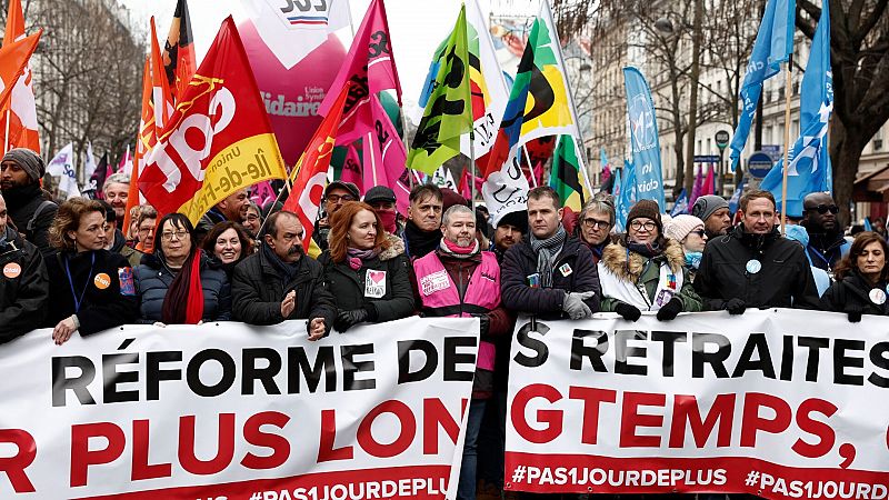 Millones de personas protestan en Francia contra la propuesta de reforma de las pensiones de Macron