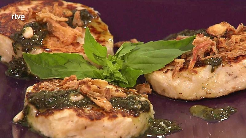 Receta de tortitas de coliflor y queso de Sergio Fernández
