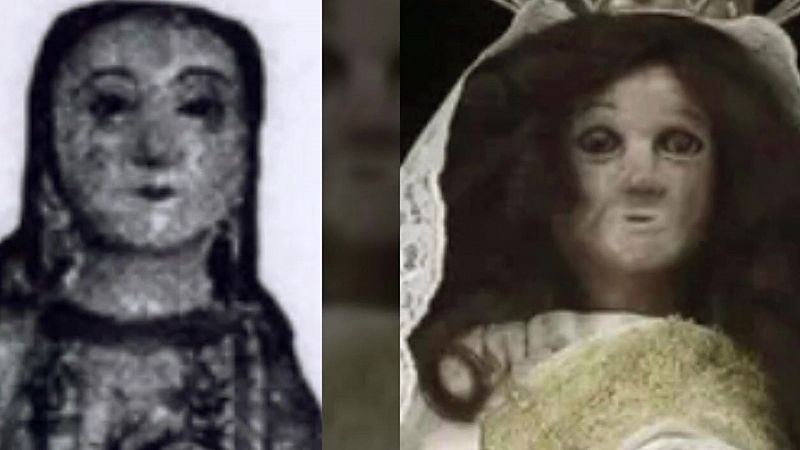 Virgen de Chamorro, nuevo Ecce Homo?: rostro color plata y una corona que no luca el original