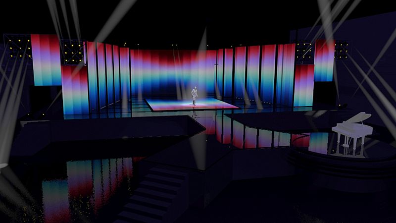 Así es el escenario del Benidorm Fest 2023: 360 m2, 6 pantallas LED y 17 cámaras