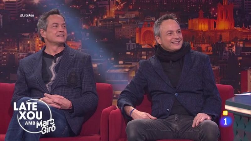 Els germans Torres visiten el 'Late Xou amb Marc Giró' carregats de premis