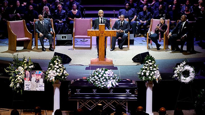 Kamala Harris denuncia durante el funeral de Tyre Nichols la "actuación violenta" que acabó con la vida del joven afroamericano