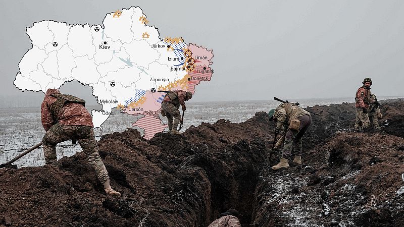Los mapas de la 50ª semana de guerra en Ucrania