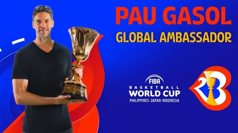Pau Gasol nombrado embajador de la Copa del Mundo FIBA 2023