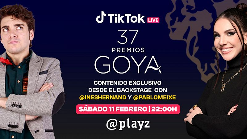 Playz lleva los Goya a TikTok de la mano de Inés Hernand y Pablo Meixe