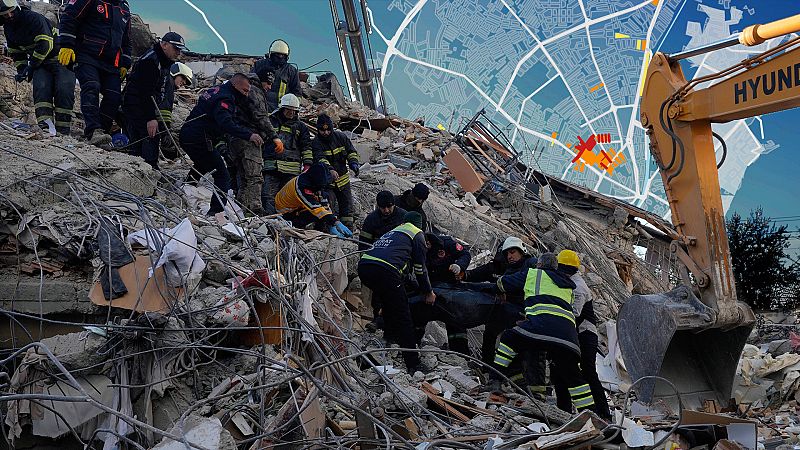 Más de 1.200 hectáreas de edificios arrasados en nueve ciudades: mapas y datos de la destrucción de los terremotos