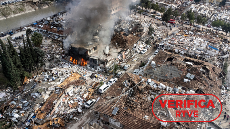 Estos vídeos no son del terremoto de Turquía y Siria