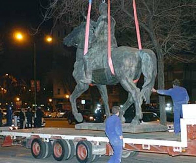 Declaran nula la retirada de la estatua de Franco de Madrid, pero no se recolocará