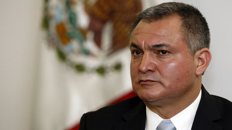 El exsecretario de Seguridad Pública mexicano, Genaro García, declarado culpable de narcotráfico