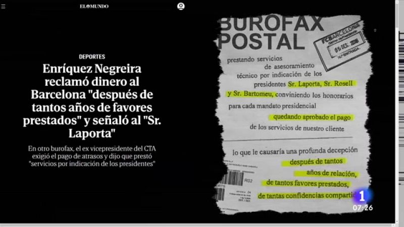 Negreira exigió al Barça pagos "por tantos años de favores prestados"