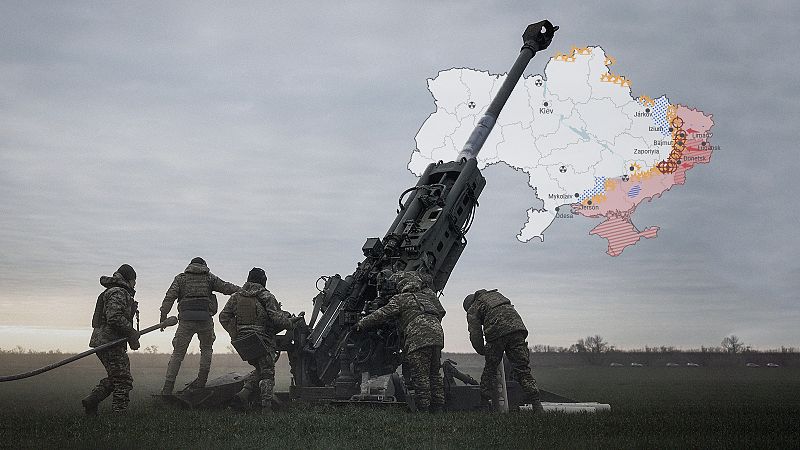 Los mapas de la 53ª semana de guerra en Ucrania