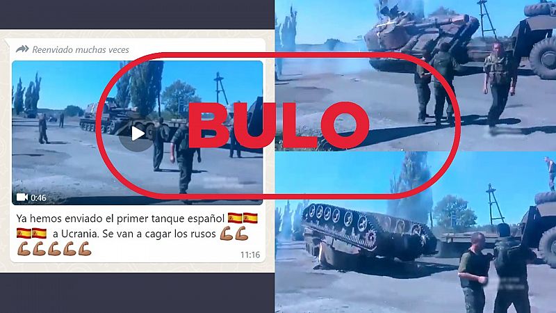 Este vídeo no muestra un tanque español enviado a Ucrania, es falso