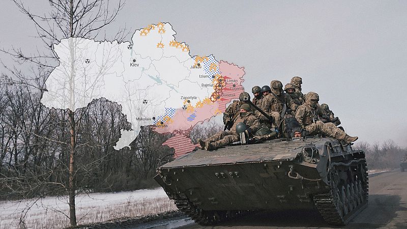 Los mapas de la 54ª semana de la guerra en Ucrania