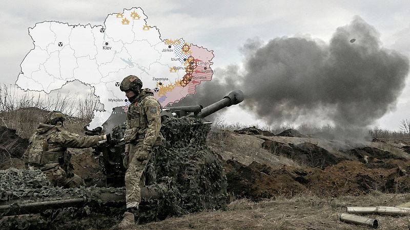 Los mapas de la 55ª semana de la guerra en Ucrania