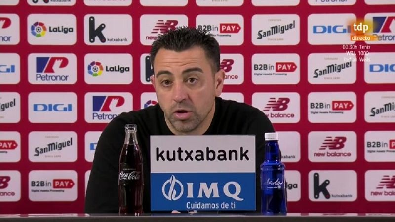 Xavi Hernández: "Me sorprende y entristece el ambiente hostil de San Mamés"