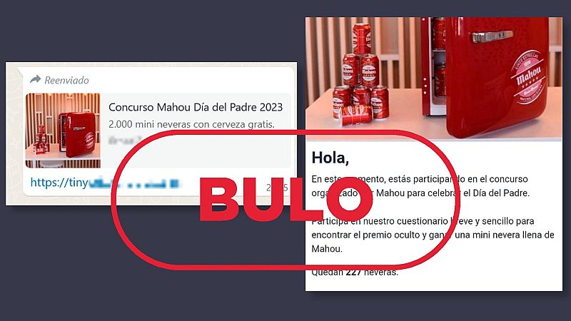 Mahou no regala 2.000 mini neveras con cerveza por el Día del Padre, es una estafa