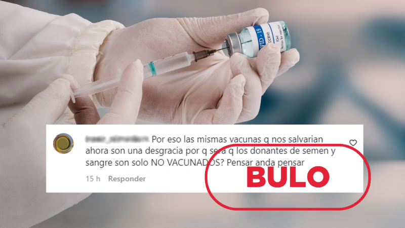 La vacuna contra la COVID-19 no impide la donación de sangre y semen