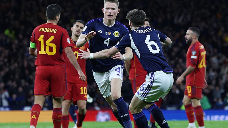 Escocia 2-0 España: la Roja estrena el casillero de derrotas de Luis de la Fuente al frente de la selección