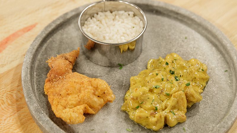 MasterChef: Receta de pollo al curry con arroz y crujiente de Camino
