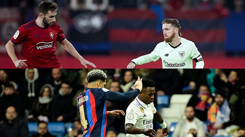 Vive la vuelta de semifinales de Copa del Rey en RTVE: Athletic de Bilbao-Osasuna y FC Barcelona-Real Madrid