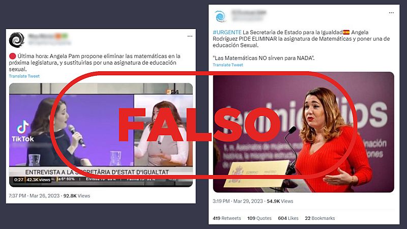 La secretaria de Estado de Igualdad no ha dicho que 'las matemáticas no sirven para nada'