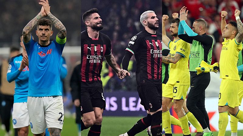 El Nápoles - Milan y la ventaja del Inter confirman el buen momento de Italia en la Champions League