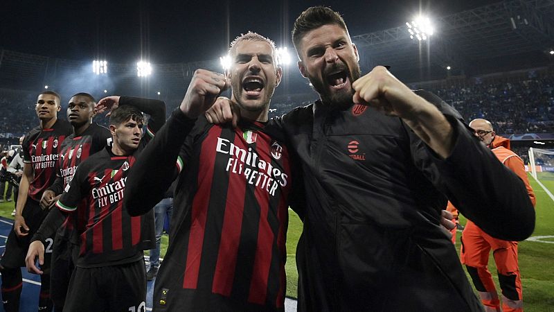 El Milan empata en Nápoles y regresa a semifinales de la Champions 16 años después