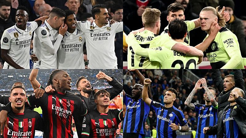Real Madrid - Manchester City y Milan - Inter, las semifinales de la Champions