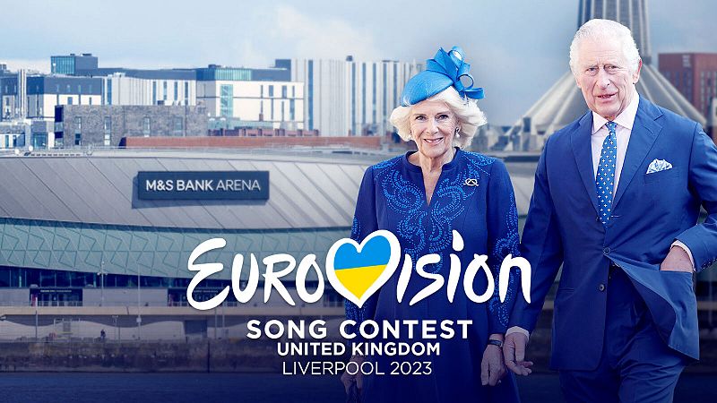 El rey Carlos III enciende las luces de la sede de Eurovisión 2023. ¡Así ha sido el momento especial!