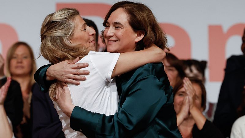 Ada Colau, a Yolanda Díaz: "Vamos a ayudarte, queremos que seas la primera presidenta de España"