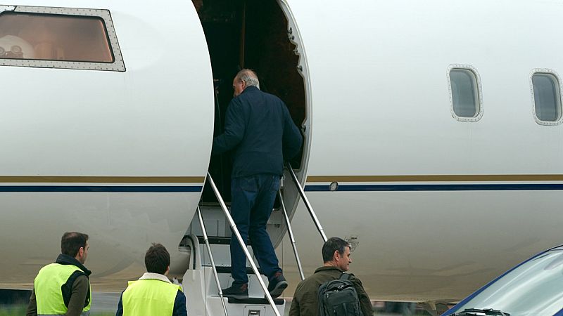 Juan Carlos I regresa a Abu Dabi tras una segunda visita a España más discreta que la anterior