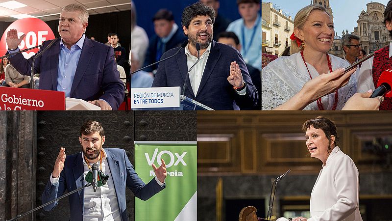 Quin es quin en las elecciones del 28M en Murcia: de un exjugador de baloncesto a un exdelegado del Gobierno