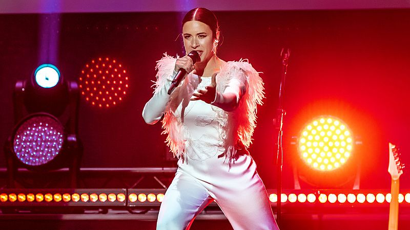 Blanca Paloma se despide de sus pichones en los Cines Callao antes de poner rumbo a Eurovisión